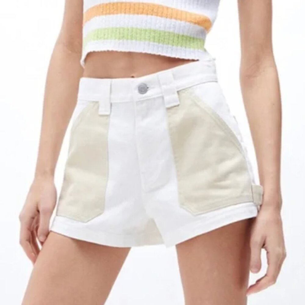PacSun Two-Tone High Waisted Carpenter Shorts